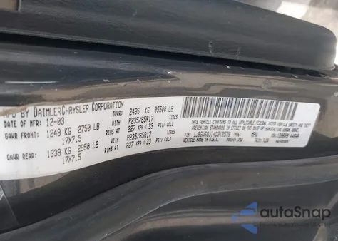 2004 Jeep Grand Cherokee Overland z USA, uszkodzony, nr VIN 1J8GW68J14C312578